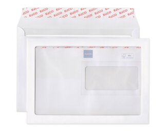 Couvert Premium C5 mit Fenster li & Maxi-Fenster, haftklebend  Couverts