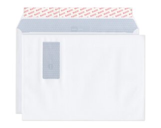 Laser-Couvert C4 mit Fenster rechts, Haftklebeverschluss Couverts