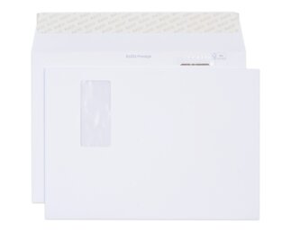 Couvert Prestige C4 mit Fenster rechts, haftklebend  Couverts