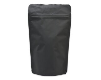 Standbodenbeutel schwarz matt ohne Ventil Lebensmittelverpackungen, Standbodenbeutel
