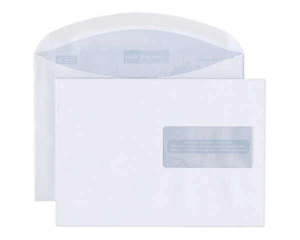 Couvert Proclima C5 mit Fenster rechts, gummiert Nachhaltige Couverts, Couverts, Couverts mit Fenster, Elco Couvert-Marken, Proclima
