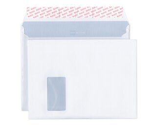Couvert Documento C4 plus mit Fenster links, haftklebend  Couverts