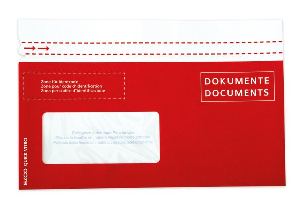 Quick Vitro C6/5 DL selbstklebende Dokumententasche aus Papier Dokumenten­taschen, Couverts, Elco Couvert-Marken, Quick Vitro, Verpackung & Versand