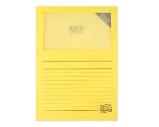 ELCO Ordo zero, intensivgelb, Zero plastic, mit Sichtfenster  Organisieren & Präsentieren