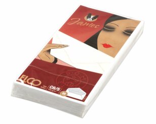 Couvert Velin C6/5, gefüttert Couverts gefüttert, Couverts, Couverts ohne Fenster, Couverts mit Premium­papier, Elco Couvert-Marken, James