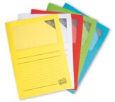 Bilddarstellung von bunten Organisationsmappen aus 100% Papier