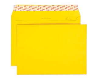 Couvert Color C5 goldgelb ohne Fenster, haftklebend  Couverts