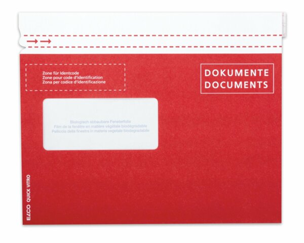 Quick Vitro Papier C5, mit Aufdruck , Fenster links Dokumenten­taschen, Couverts, Elco Couvert-Marken, Quick Vitro, Verpackung & Versand