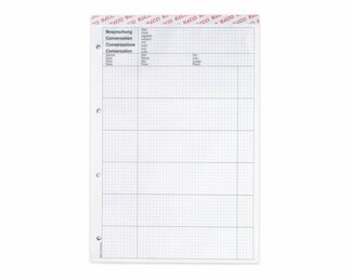 Office Besprechungsblock A4 Hochweiss 80 Blatt, gelocht Blöcke, Hefte & Papier