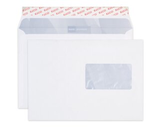 Couvert Premium B5 mit Fenster rechts, haftklebend  Couverts