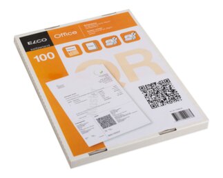 Einheitsbeleg für QR-Rechnung, 90 g/m², 100 Blatt A4 Blöcke, Hefte & Papier