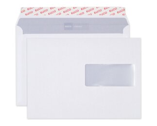 Couvert Classic C5 mit Fenster rechts, haftklebend Couverts