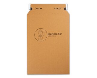 Bedruckbare Versandtasche Safe 3A, braun, für C4 Verpackung & Versand