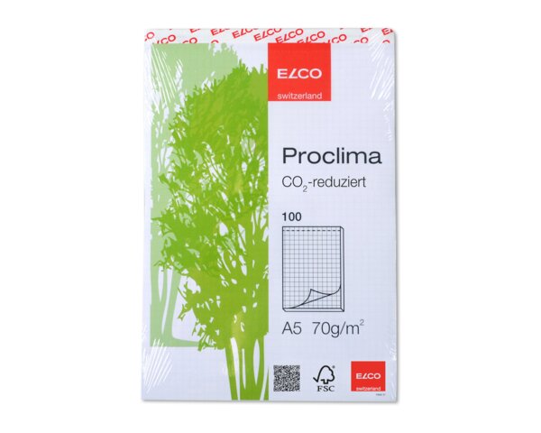 Proclima Notizblock kariert, A5, 100 Blatt, 70 g/m2 Blöcke, Shop, Blöcke, Hefte & Papier, Neuheiten