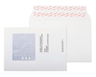 Abstimmungs-Couvert weiss, 245x170mm 2x haftklebend Abstimmungs-Couverts, Couverts, Couverts mit Fenster, Spezialitäten