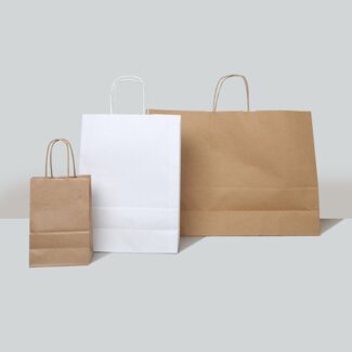 Taschen mit gedrehter Kordel