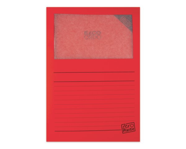 ELCO Ordo zero, intensivrot, Zero plastic, mit Sichtfenster  Ordo Organisations­mappen, Organisieren & Präsentieren, Ordo zero