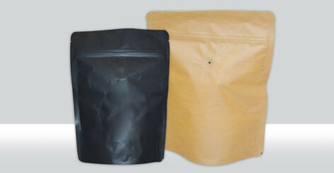 Darstellung der Standbodenbeutel mit Überdruckventil