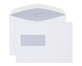 Couvert Classic C5 mit Fenster links, Nassklebeverschluss  Couverts