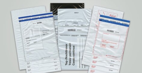 Darstellung verschiedener Sicherheitstaschen des Sortiments «Elcosafe»