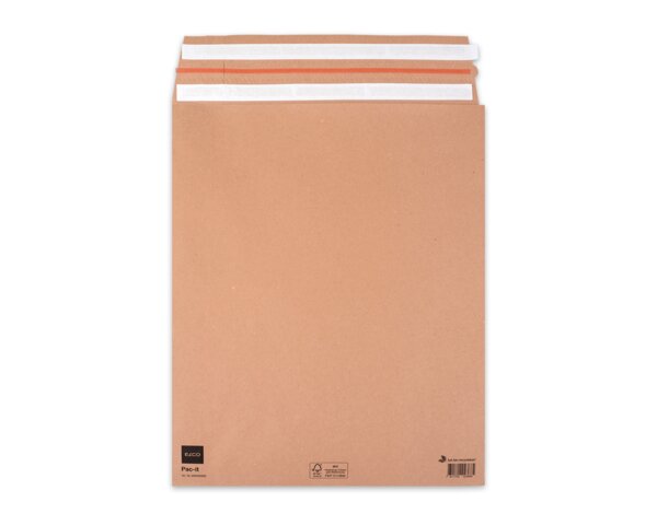 Papierversandbeutel mit Spitzboden, wiederverschliessbar, braun, 380x475x80 mm  Shop, Verpackung & Versand, Versandbeutel