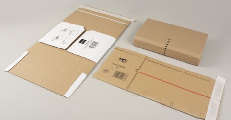 Darstellung verschiedener Versandverpackungen