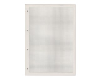 Ringbuchblock A4, 80 Blatt, 4mm kariert mit Rand, gelocht  Blöcke, Hefte & Papier