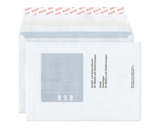 Abstimmungs-Couvert weiss, haftklebend, 245x170mm Couverts