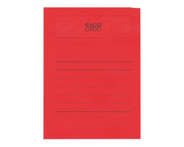 Ordo volumino, intensivrot, Fenster 180 x 50 mm, 120 g/m²  Ordo Organisations­mappen, Organisieren & Präsentieren, Ordo volumino