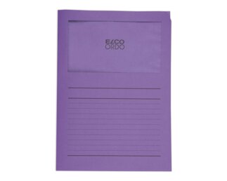 Ordo classico violett, liniert, Fenster 180 x 100 mm  Organisieren & Präsentieren