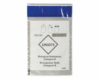 Labortasche 165 x 265mm, transparent, Karton à 500 Stk. Medizinische Verpackungen