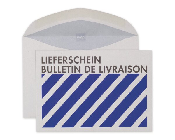 Lieferschein-Couvert C6 ohne Fenster, Nassklebeverschluss  Dokumenten­taschen, Couverts, Couverts ohne Fenster, Spezialitäten, Verpackung & Versand