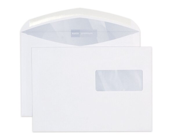 Couvert Premium C5 mit Fenster rechts, gummiert  Couverts mit Fenster, Couverts, Elco Couvert-Marken, Premium