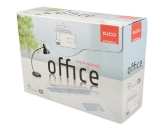 Couvert Office C5 mit Fenster rechts, haftklebend  Couverts