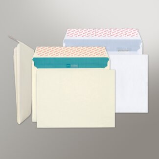 Couvert mit Seitenfalten