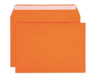 Couvert Color C4 orange ohne Fenster, haftklebend  Couverts