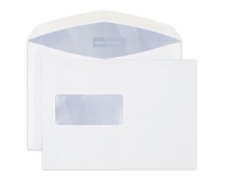 Couvert Premium C5 mit Fenster links, Nassklebeverschluss  Couverts