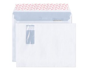 Couvert Documento C4 plus mit Fenster rechts, haftklebend  Couvert mit Seitenfalten, Couverts, Couverts mit Fenster, Elco Couvert-Marken, Documento