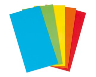 Couvert Color C5/6 assortiert ohne Fenster, haftklebend  Couverts