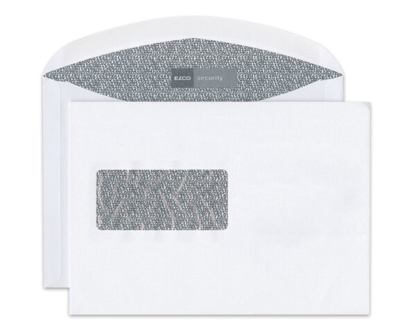 Couvert security C5 mit Fenster links, nassklebend Couverts Sicherheits­papier, Couverts, Couverts mit Fenster, Elco Couvert-Marken, Security