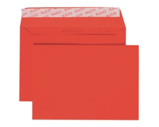 Couvert Color C6 intensivrot ohne Fenster, haftklebend  Couverts