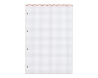 Office Block A4 Hochweiss kariert, 4mm, 100 Blatt, Lochung Blöcke, Hefte & Papier