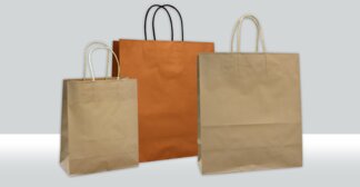 Darstellung der  Papiertragetaschen in Metall-Optik