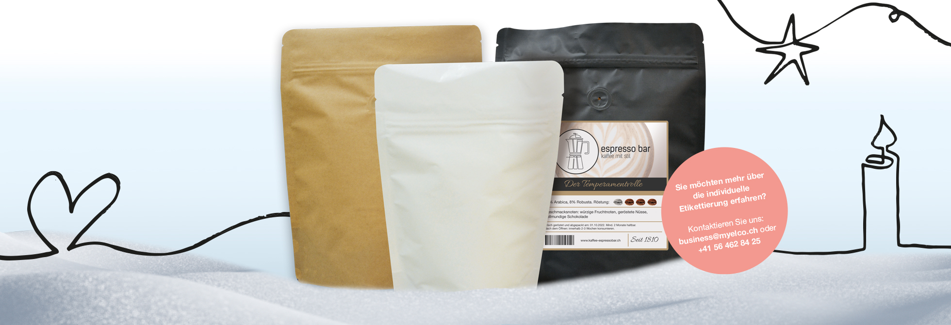 Darstellung der Standbodenbeutel